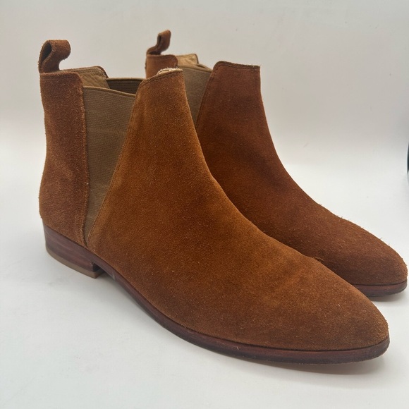 Nisolo Womens Nutmeg Suede & Leather Chelsea Every Day Boots Booties Size 9 - Picture 4 of 13